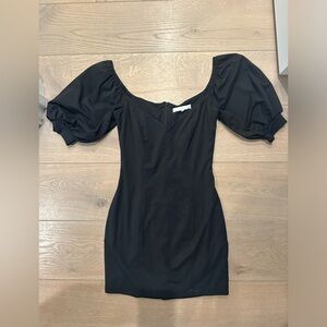 More to come black mini dress